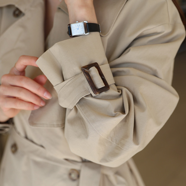 <font color="bb4b57"><b>Limited quantity SALE</b></font><br> Mien Big Collar Trench Coat