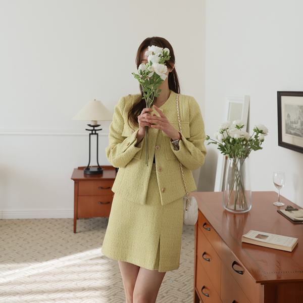 <b>[Limited Quantity SALE]</b> Elia Tweed Set-Up Skirt