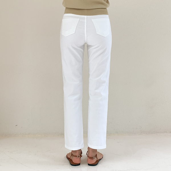 <b>[Limited Quantity SALE]</b> Ice Banding Span Slim Straight Cotton Pants (S-XL)