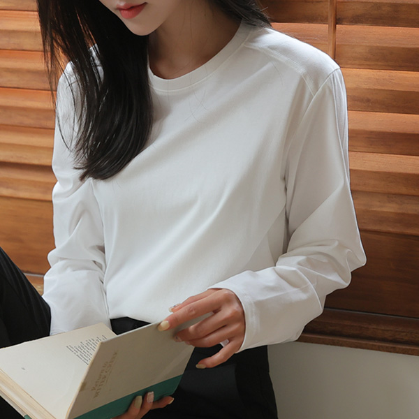 <b>[Limited Quantity SALE]</b> <b>[Made]</b> Tantan Cotton Double-Slit Long-Sleeved T-shirt