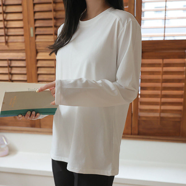 <b>[Limited Quantity SALE]</b> <b>[Made]</b> Tantan Cotton Double-Slit Long-Sleeved T-shirt