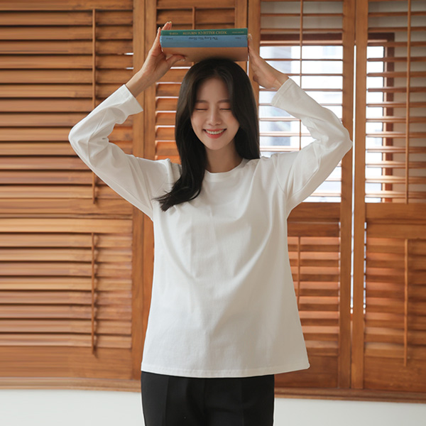 <b>[Limited Quantity SALE]</b> <b>[Made]</b> Tantan Cotton Double-Slit Long-Sleeved T-shirt