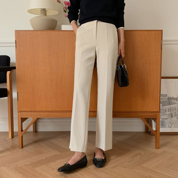 <b>[Limited Quantity SALE]</b> Mirror Autumn Semi-Bootcut Slacks