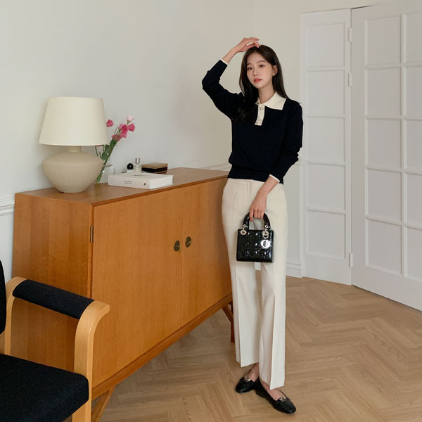 <b>[Limited Quantity SALE]</b> Mirror Autumn Semi-Bootcut Slacks