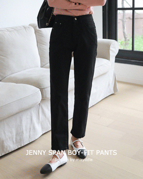 Jenny Span Cotton Boy Fit Pants (S-XL) (Inner Band)