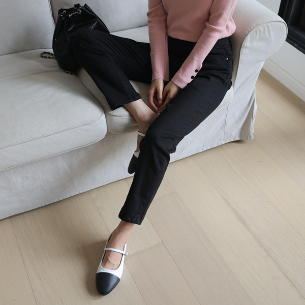 <b>[Limited Quantity SALE]</b> Jenny Span Cotton Boy Fit Pants (S-XL) (Inner Band)