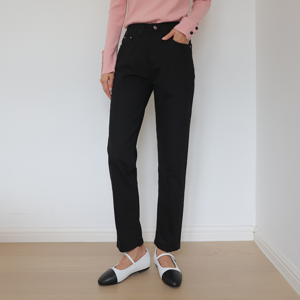 <b>[Limited Quantity SALE]</b> Jenny Span Cotton Boy Fit Pants (S-XL) (Inner Band)