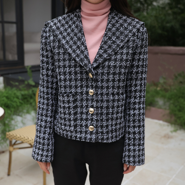 <font color="bb4b57"><b>Limited quantity SALE</b></font><br> Liu Serakara Tweed Jacket