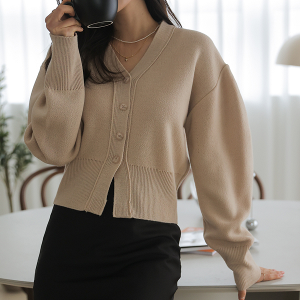 <font color="bb4b57"><b>Limited quantity SALE</b></font><br> Jasper Volume Sleeve Cardigan