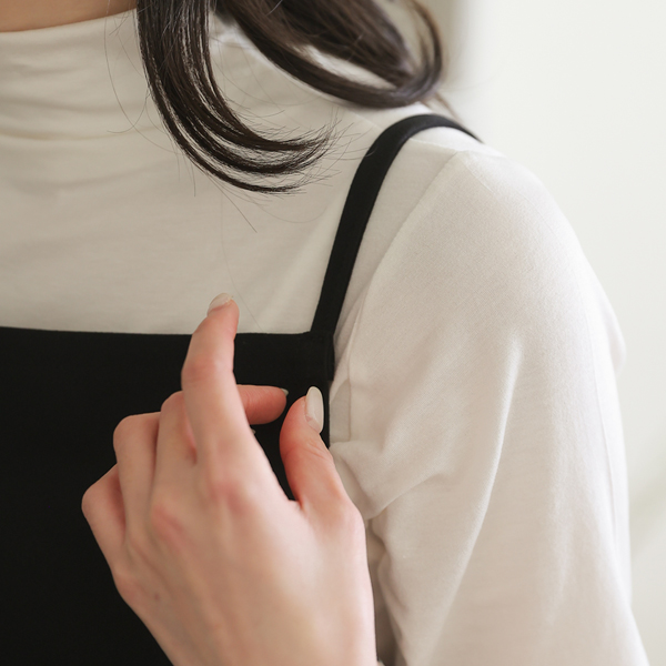 <b>[Made]</b> Wrinkle-free bustier one-piece dress with amazing tension