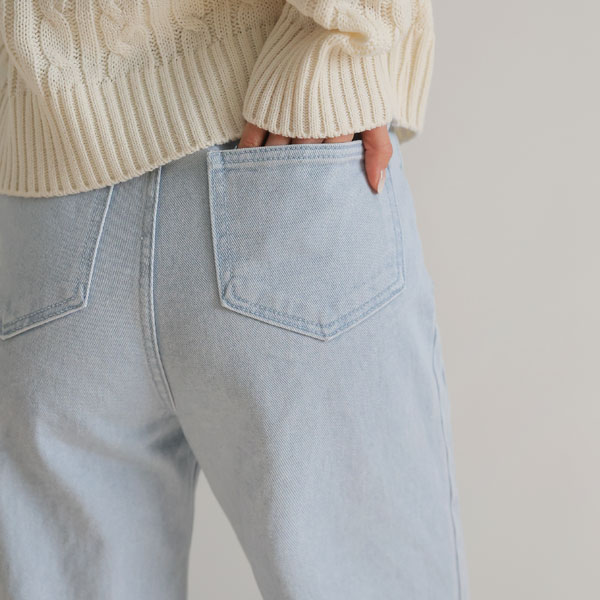 <font color="bb4b57"><b>Limited quantity SALE</b></font><br> Pigment Washing Straight Cotton Pants (SL)