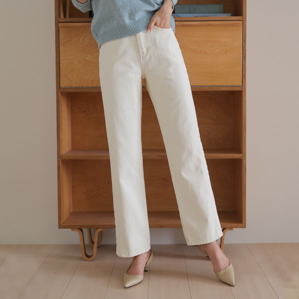 <font color="bb4b57"><b>Limited quantity SALE</b></font><br> Pigment Washing Straight Cotton Pants (SL)