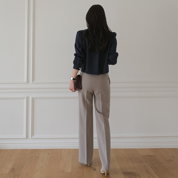 <font color="bb4b57"><b>Limited quantity SALE</b></font><br> [primium]Drama Basic Straight Slacks