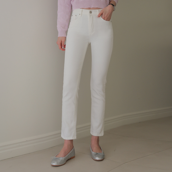 <font color="bb4b57"><b>Limited quantity SALE</b></font><br> Minute Slim Straight Fit Span Cotton Pants (SL)