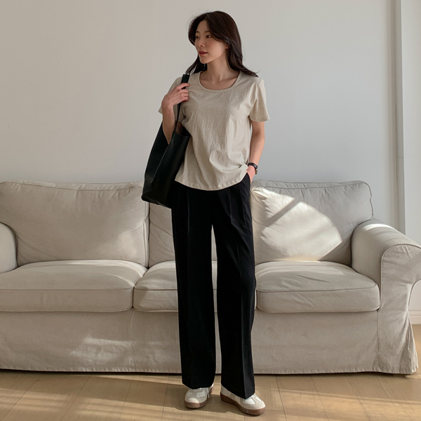 <b>[Limited Quantity SALE]</b> Edwin Pintuck Hidden Banding Slacks (SL)