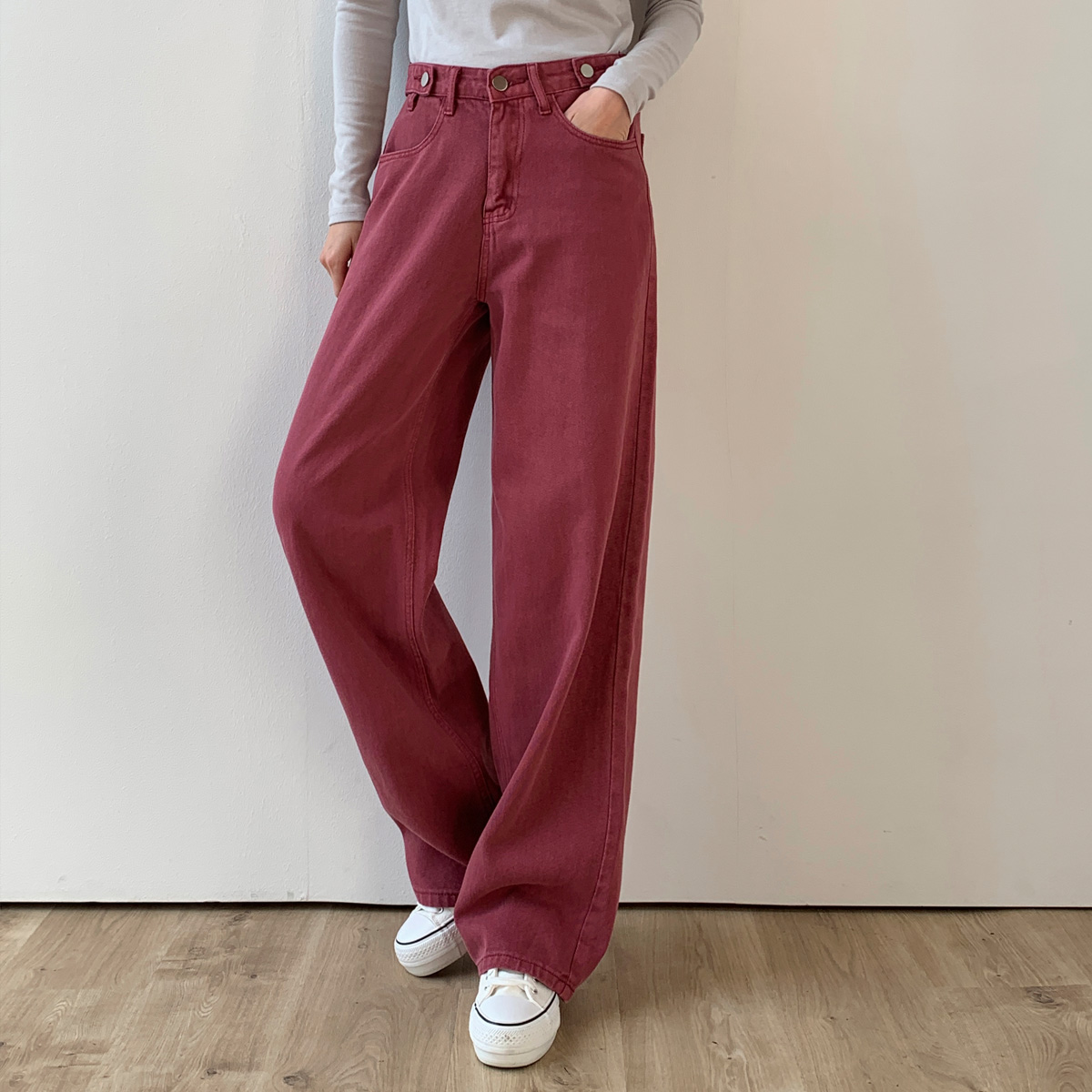 <b>[Limited Quantity SALE]</b> Chalk Chalk Vizo Wide Pants