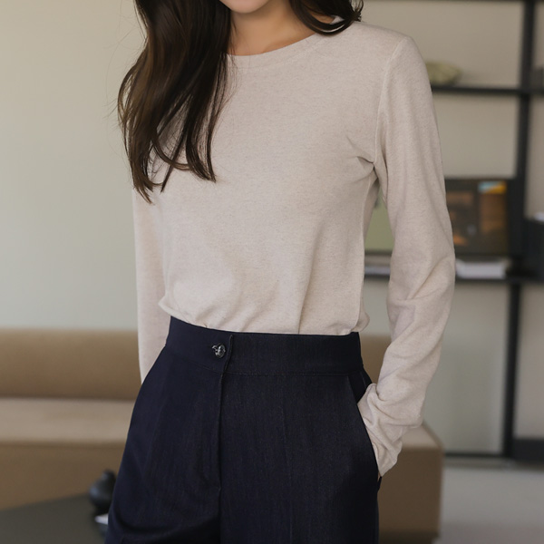 [Made] Cozy Touch Spandex Round T-shirt