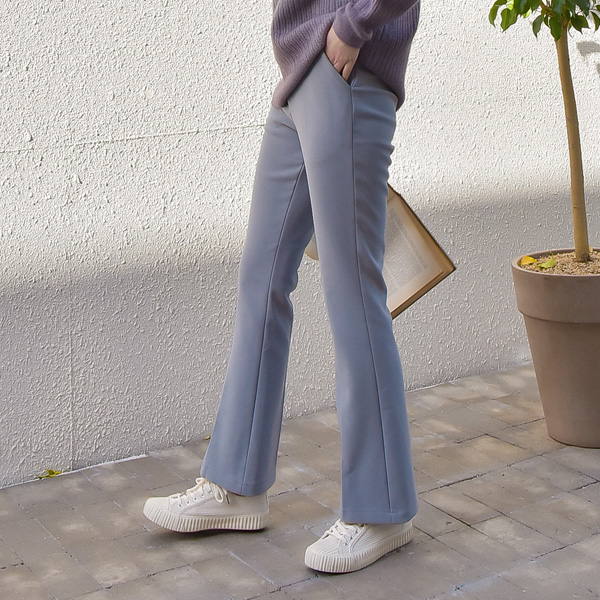 <font color="bb4b57"><b>Limited quantity SALE</b></font><br> Relaxed Winter Long Bootcut Slacks (ver. Fleece Blend)