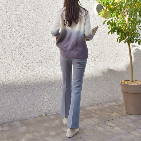 <font color="bb4b57"><b>Limited quantity SALE</b></font><br> Relaxed Winter Long Bootcut Slacks (ver. Fleece Blend)