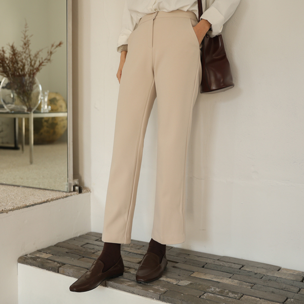 <font color="bb4b57"><b>Limited quantity SALE</b></font><br> Winter Soft Straight Fleece Slacks (Band Waist) (S-XL)