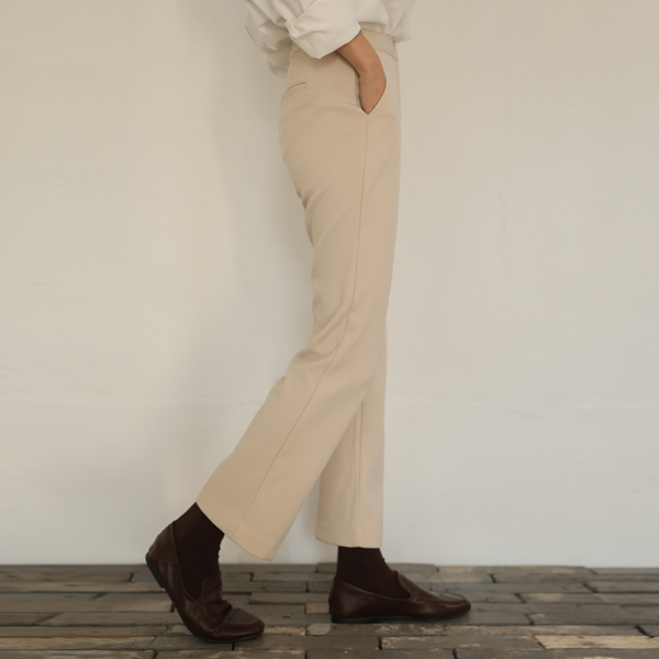 <font color="bb4b57"><b>Limited quantity SALE</b></font><br> Winter Soft Straight Fleece Slacks (Band Waist) (S-XL)