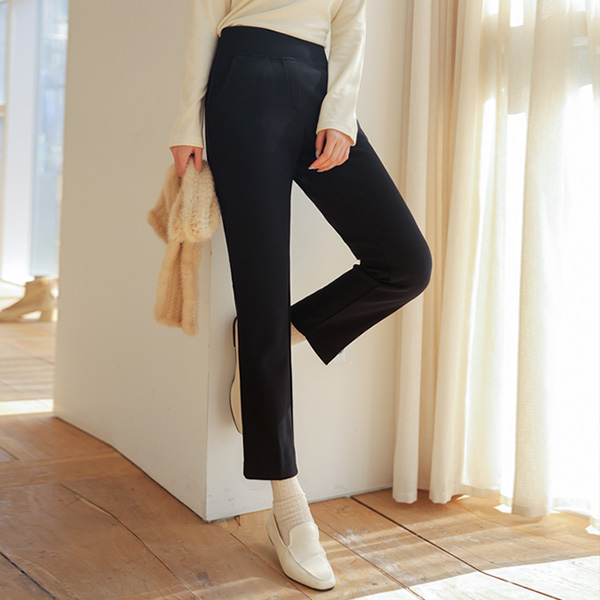 <b>[Limited Quantity SALE]</b> Soft Barbie Fleece Slacks with Belly Cover Band (Band Waist) (S-XL)