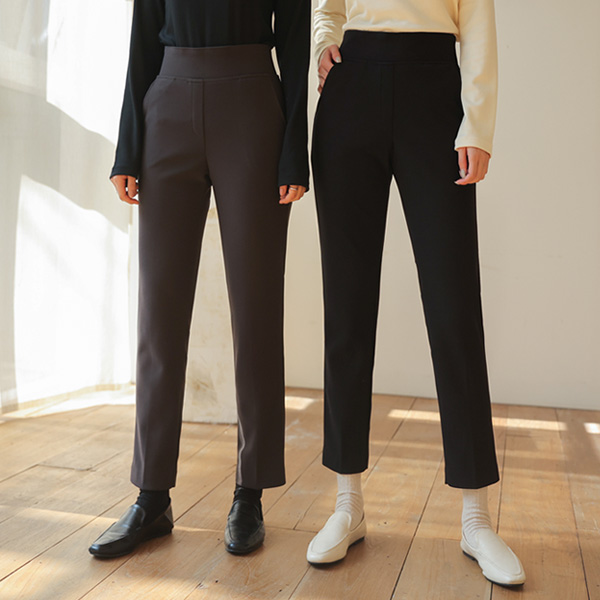 <b>[Limited Quantity SALE]</b> Soft Barbie Fleece Slacks with Belly Cover Band (Band Waist) (S-XL)