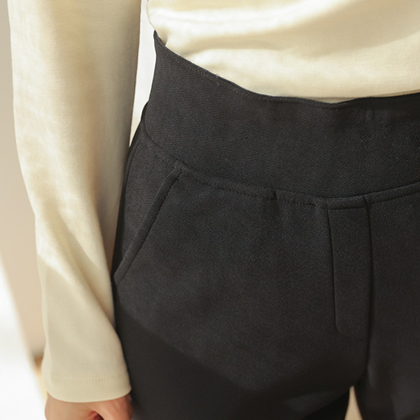 <b>[Limited Quantity SALE]</b> Soft Barbie Fleece Slacks with Belly Cover Band (Band Waist) (S-XL)