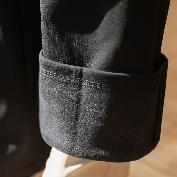 3type Two button high waist wide slacks (band waist) (lining fleece)