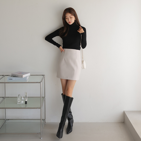 <font color="bb4b57"><b>Limited quantity SALE</b></font><br> 3TYPE Lazy Winter Basic Skirt (ver.Mini)