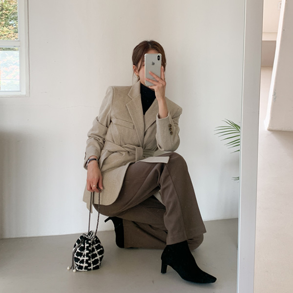 <b>[Limited Quantity SALE]</b> <b>[Made]</b> Warmsoft Secret Banding Slacks