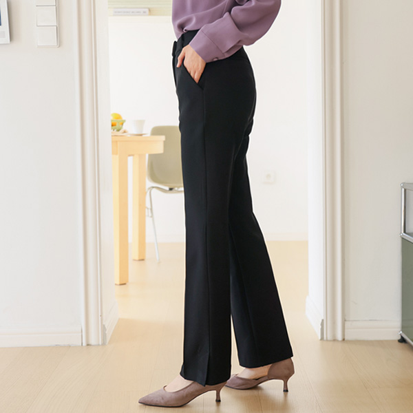 <font color="bb4b57"><b>Limited quantity SALE</b></font><br> Valencia primium long bootcut fleece slacks (band waist)