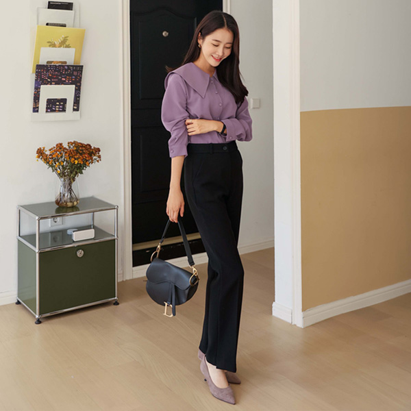 <font color="bb4b57"><b>Limited quantity SALE</b></font><br> Valencia primium long bootcut fleece slacks (band waist)