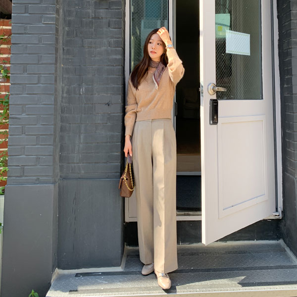 <b>[Limited Quantity SALE]</b> How-To Napping Pintuck Wide Slacks (SL)
