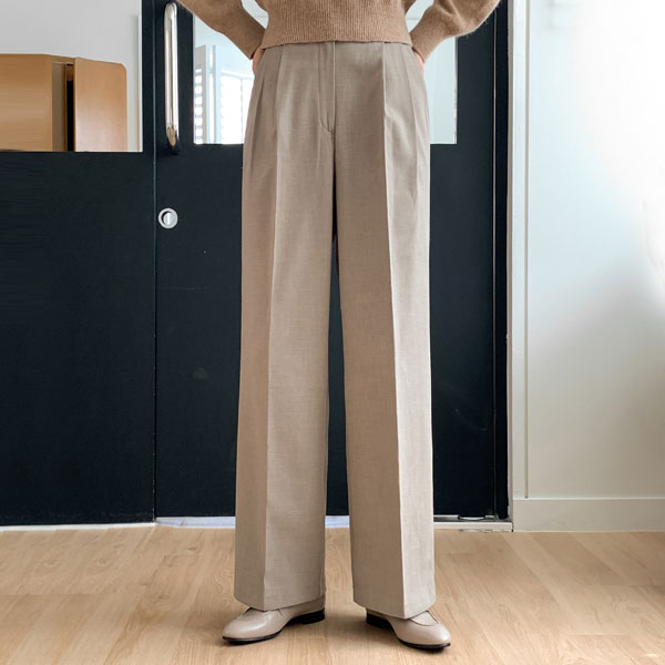 <b>[Limited Quantity SALE]</b> How-To Napping Pintuck Wide Slacks (SL)