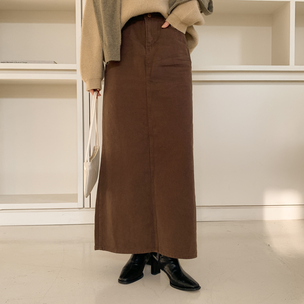 <b>[Limited Quantity SALE]</b> [Recommended for tall women!] Days Peach Fleece Cotton Skirt (SL)