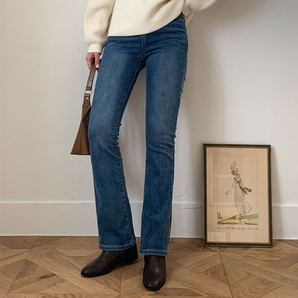 <b>[Limited Quantity SALE]</b> 3-TYPE Cover-Up Napping Boot Cut Denim Pants (S-XL)