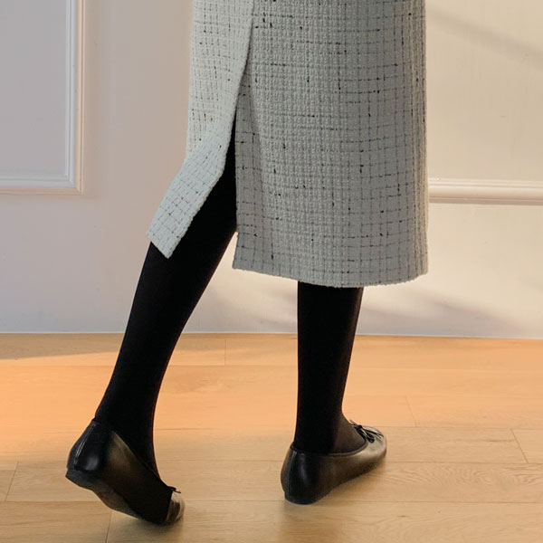 <b>[Limited Quantity SALE]</b> Hey All Tweed H-line Skirt (SL)