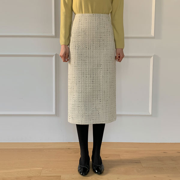 <b>[Limited Quantity SALE]</b> Hey All Tweed H-line Skirt (SL)