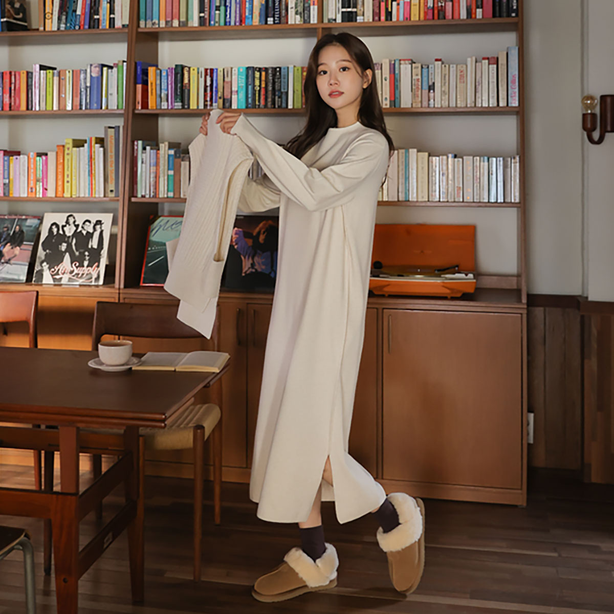 <b>[Limited Quantity SALE]</b> Rave Knit Vest One Pieceset (Brand Fair)