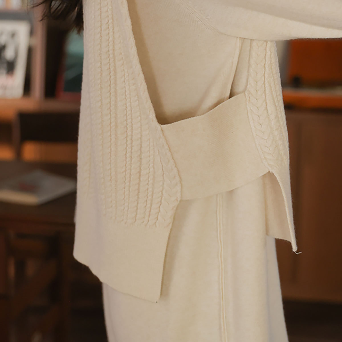 <b>[Limited Quantity SALE]</b> Rave Knit Vest One Pieceset (Brand Fair)