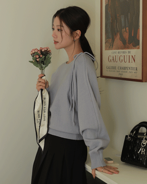 Yerimood Boatneck Ribbon Knit
