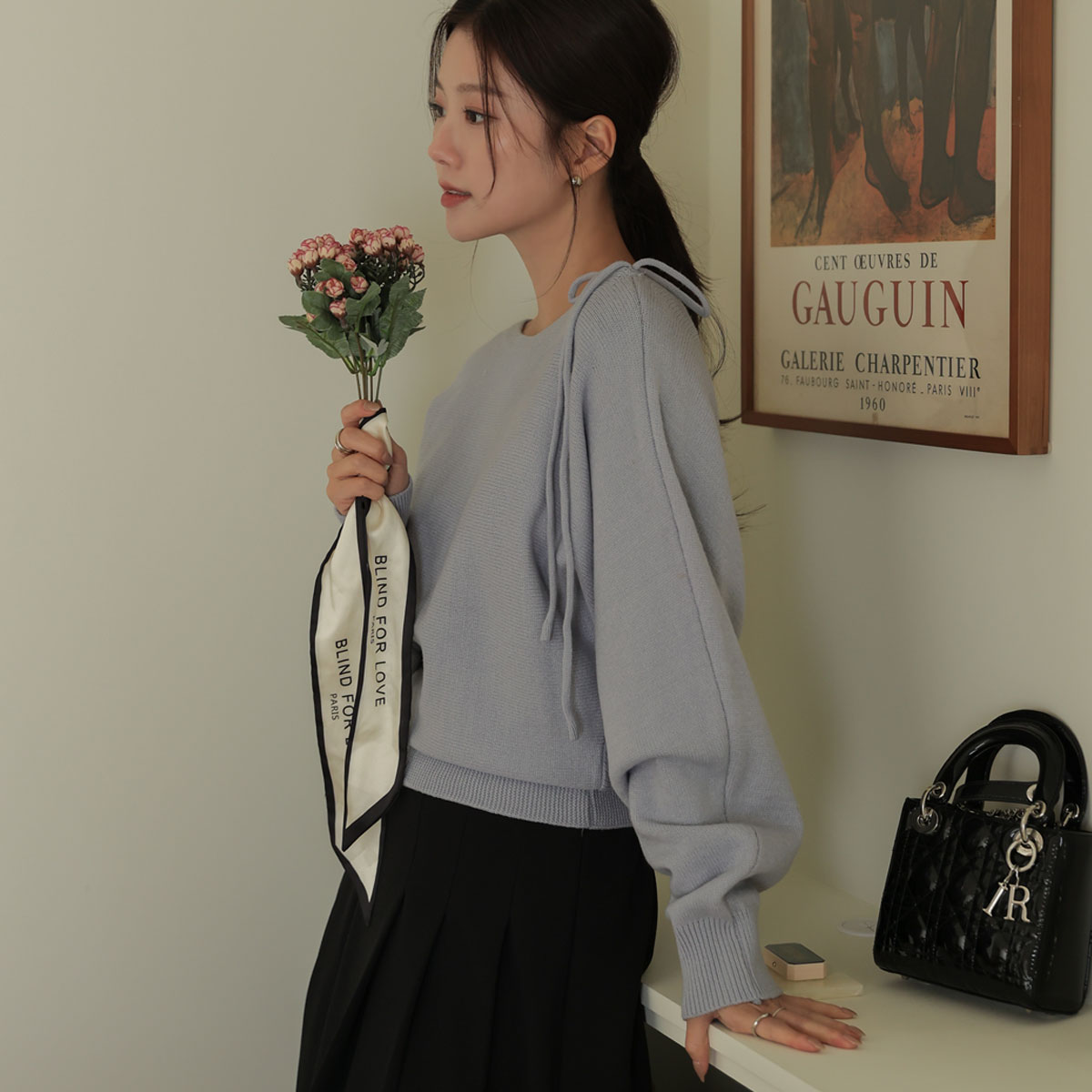 Yerimood Boatneck Ribbon Knit