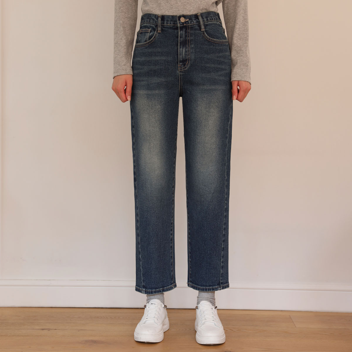 Return Exhaust Fit Washed Denim Pants (SL)