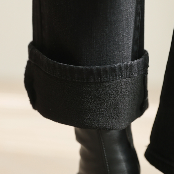 <b>[Limited quantity SALE]</b> 3 types of comfortable napping boot cut black jeans (band waist) (S-2XL)