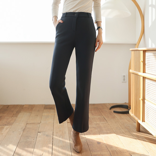 <b>[Limited quantity SALE]</b> Warm, fluffy cheese slacks (ver. mink fleece) (band waist)