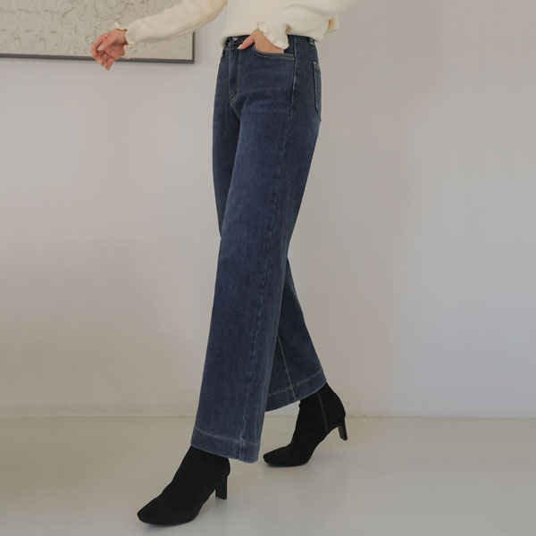 <b>[Limited Quantity SALE]</b> Secret Band Pony Wide Denim Pants (ver.napping)