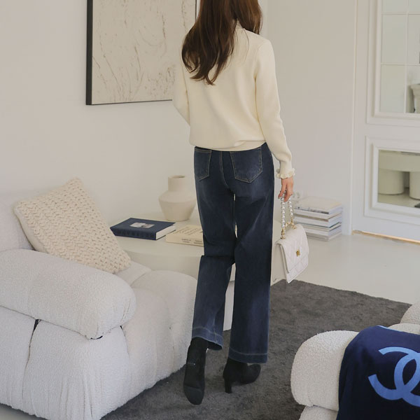 <b>[Limited Quantity SALE]</b> Secret Band Pony Wide Denim Pants (ver.napping)
