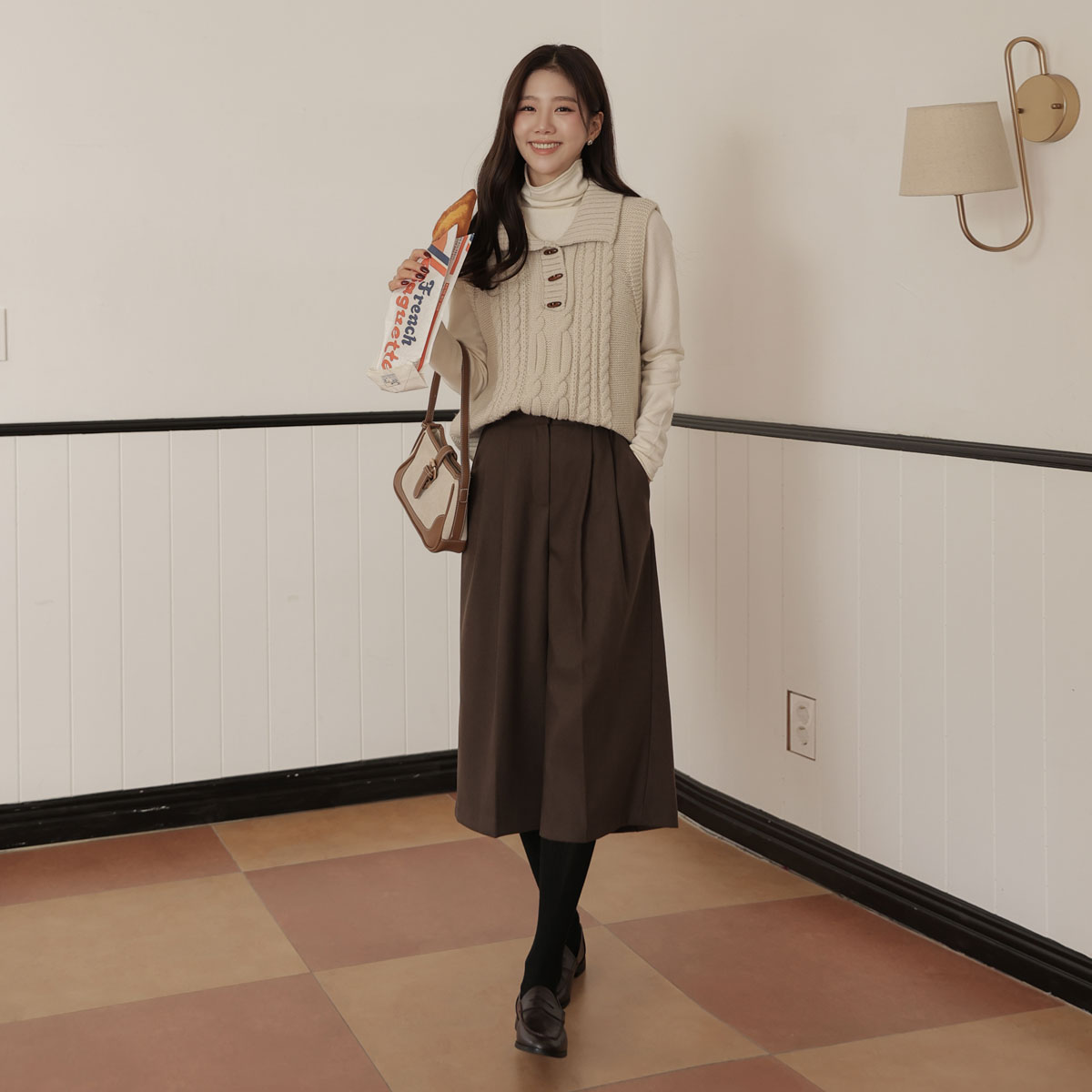 Rani Pintuck 8-part Culotte Pants