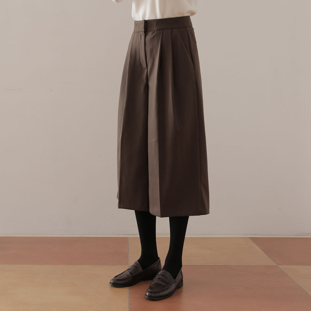 Rani Pintuck 8-part Culotte Pants